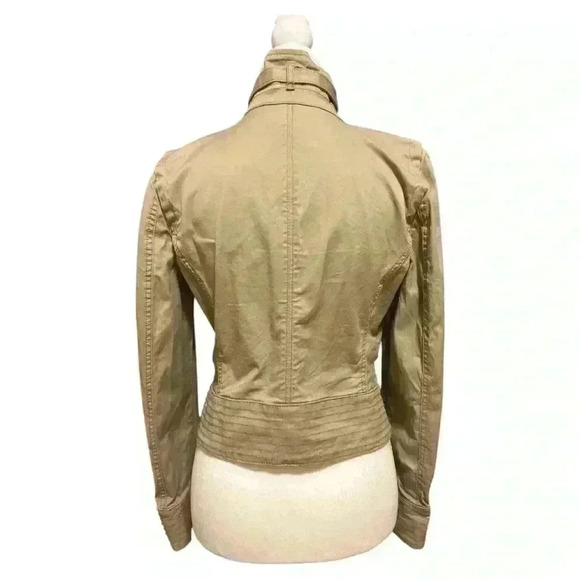 White House Black Market Cropped Military Jacket Size 4 - Picture 6 of 12